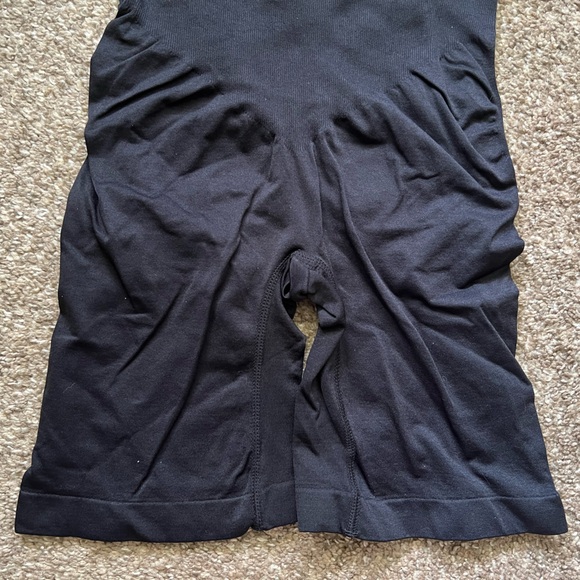 Shapewear Bodysuit Romper Tummy Control Solid Black Body Shaper Slimming Stretch - Picture 6 of 10